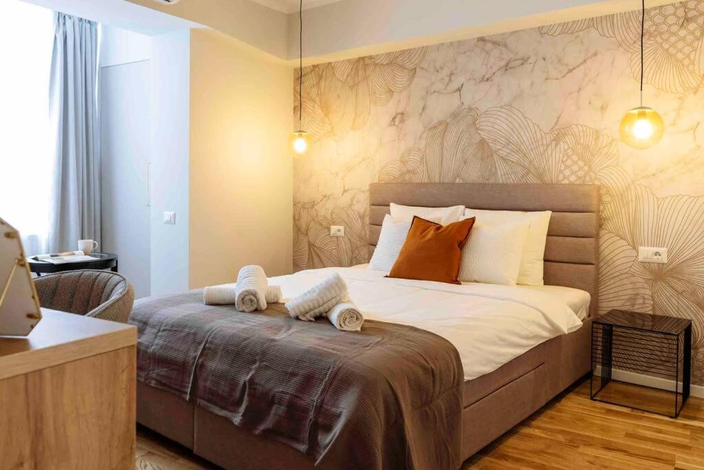 דירות בוקרשט Stunning Views 2Br Intercontinental Flat מראה חיצוני תמונה